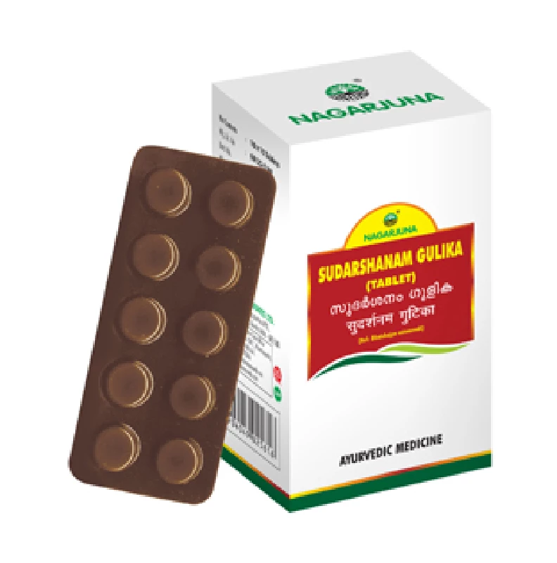 Nagarjuna Ayurveda Sudarshanam Gulika Tablet, 300 g-1.webp